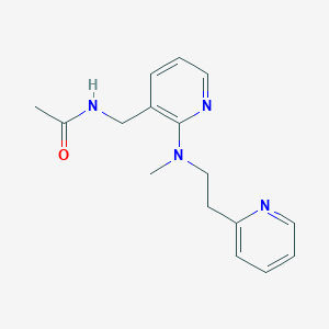 molecular formula C16H20N4O B4255774 N-[(2-{methyl[2-(2-pyridinyl)ethyl]amino}-3-pyridinyl)methyl]acetamide 