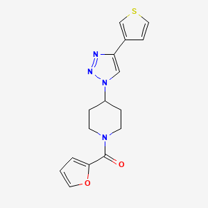 molecular formula C16H16N4O2S B4255778 1-(2-furoyl)-4-[4-(3-thienyl)-1H-1,2,3-triazol-1-yl]piperidine 