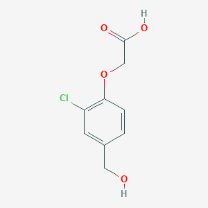molecular formula C9H9ClO4 B425579 [2-Chloro-4-(hydroxymethyl)phenoxy]acetic acid 