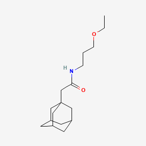 molecular formula C17H29NO2 B4255818 2-(1-adamantyl)-N-(3-ethoxypropyl)acetamide 