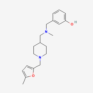 3-{[methyl({1-[(5-methyl-2-furyl)methyl]-4-piperidinyl}methyl)amino]methyl}phenol