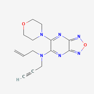 molecular formula C14H16N6O2 B4255912 N-allyl-6-(4-morpholinyl)-N-2-propyn-1-yl[1,2,5]oxadiazolo[3,4-b]pyrazin-5-amine 