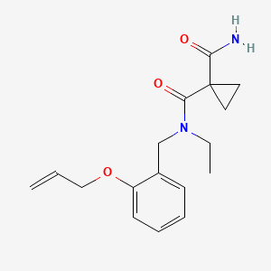 N~1~-[2-(allyloxy)benzyl]-N~1~-ethylcyclopropane-1,1-dicarboxamide