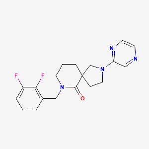 molecular formula C19H20F2N4O B4255931 7-(2,3-difluorobenzyl)-2-(2-pyrazinyl)-2,7-diazaspiro[4.5]decan-6-one 