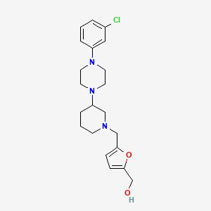 [5-({3-[4-(3-chlorophenyl)-1-piperazinyl]-1-piperidinyl}methyl)-2-furyl]methanol