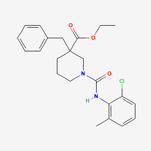 ethyl 3-benzyl-1-{[(2-chloro-6-methylphenyl)amino]carbonyl}-3-piperidinecarboxylate