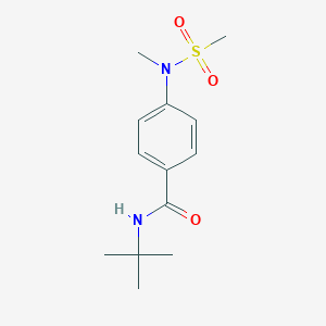 molecular formula C13H20N2O3S B425595 N-tert-butyl-4-[methyl(methylsulfonyl)amino]benzamide 