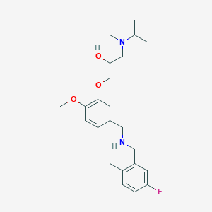 1-(5-{[(5-fluoro-2-methylbenzyl)amino]methyl}-2-methoxyphenoxy)-3-[isopropyl(methyl)amino]-2-propanol