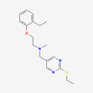 2-(2-ethylphenoxy)-N-{[2-(ethylthio)pyrimidin-5-yl]methyl}-N-methylethanamine