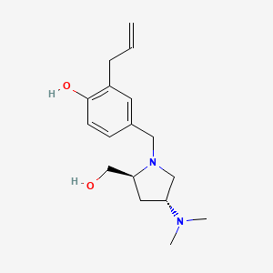 molecular formula C17H26N2O2 B4256070 2-allyl-4-{[(2S,4R)-4-(dimethylamino)-2-(hydroxymethyl)pyrrolidin-1-yl]methyl}phenol 