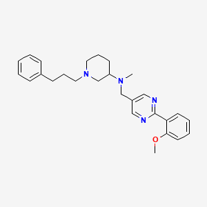 N-{[2-(2-methoxyphenyl)-5-pyrimidinyl]methyl}-N-methyl-1-(3-phenylpropyl)-3-piperidinamine