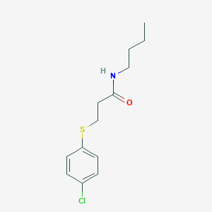 N-butyl-3-[(4-chlorophenyl)sulfanyl]propanamide