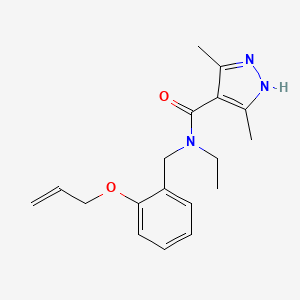 N-[2-(allyloxy)benzyl]-N-ethyl-3,5-dimethyl-1H-pyrazole-4-carboxamide