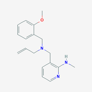 molecular formula C18H23N3O B4256119 3-{[allyl(2-methoxybenzyl)amino]methyl}-N-methylpyridin-2-amine 