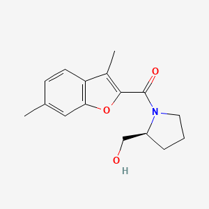 {(2S)-1-[(3,6-dimethyl-1-benzofuran-2-yl)carbonyl]-2-pyrrolidinyl}methanol