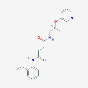 N-(2-isopropylphenyl)-N'-[2-(pyridin-3-yloxy)propyl]succinamide