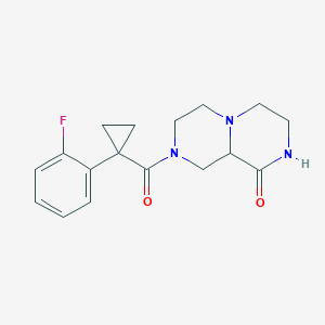 8-{[1-(2-fluorophenyl)cyclopropyl]carbonyl}hexahydro-2H-pyrazino[1,2-a]pyrazin-1(6H)-one