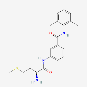 molecular formula C20H25N3O2S B4256176 N-(2,6-dimethylphenyl)-3-(L-methionylamino)benzamide hydrochloride 