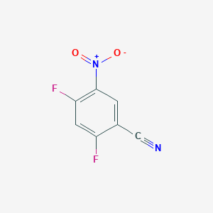 molecular formula C7H2F2N2O2 B042562 2,4-二氟-5-硝基苯甲腈 CAS No. 67152-20-9