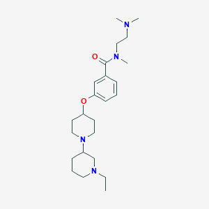 N-[2-(dimethylamino)ethyl]-3-[(1'-ethyl-1,3'-bipiperidin-4-yl)oxy]-N-methylbenzamide