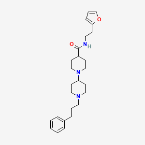 molecular formula C26H37N3O2 B4256228 N-[2-(2-furyl)ethyl]-1'-(3-phenylpropyl)-1,4'-bipiperidine-4-carboxamide 