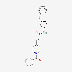 N-(1-benzyl-3-pyrrolidinyl)-3-[1-(tetrahydro-2H-pyran-4-ylcarbonyl)-4-piperidinyl]propanamide