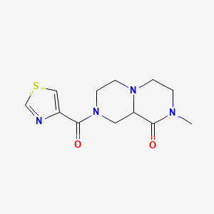 2-methyl-8-(1,3-thiazol-4-ylcarbonyl)hexahydro-2H-pyrazino[1,2-a]pyrazin-1(6H)-one