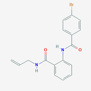molecular formula C17H15BrN2O2 B425628 N-allyl-2-[(4-bromobenzoyl)amino]benzamide 