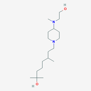 8-{4-[(2-hydroxyethyl)(methyl)amino]-1-piperidinyl}-2,6-dimethyl-2-octanol