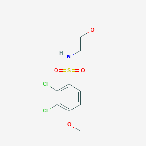 molecular formula C10H13Cl2NO4S B425630 2,3-dichloro-4-methoxy-N-(2-methoxyethyl)benzenesulfonamide 