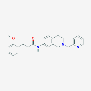 3-(2-methoxyphenyl)-N-[2-(2-pyridinylmethyl)-1,2,3,4-tetrahydro-7-isoquinolinyl]propanamide