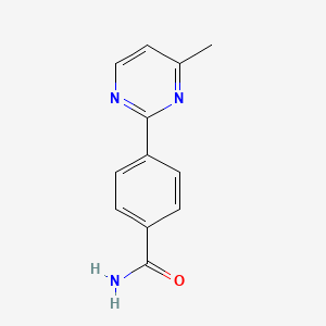 molecular formula C12H11N3O B4256343 4-(4-methylpyrimidin-2-yl)benzamide 