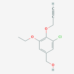 molecular formula C12H13ClO3 B425637 (3-Chloro-5-ethoxy-4-prop-2-ynoxyphenyl)methanol 