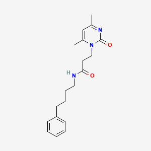 3-(4,6-dimethyl-2-oxopyrimidin-1(2H)-yl)-N-(4-phenylbutyl)propanamide