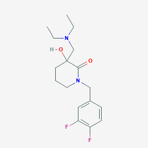 molecular formula C17H24F2N2O2 B4256500 3-[(diethylamino)methyl]-1-(3,4-difluorobenzyl)-3-hydroxy-2-piperidinone 