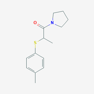1-Methyl-2-oxo-2-(1-pyrrolidinyl)ethyl 4-methylphenyl sulfide