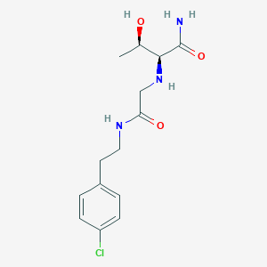 molecular formula C14H20ClN3O3 B4256545 (2S,3R)-2-[(2-{[2-(4-chlorophenyl)ethyl]amino}-2-oxoethyl)amino]-3-hydroxybutanamide 