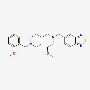 molecular formula C24H32N4O2S B4256559 (2,1,3-benzothiadiazol-5-ylmethyl){[1-(2-methoxybenzyl)-4-piperidinyl]methyl}(2-methoxyethyl)amine 