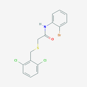 molecular formula C15H12BrCl2NOS B425656 N-(2-bromophenyl)-2-[(2,6-dichlorobenzyl)sulfanyl]acetamide 