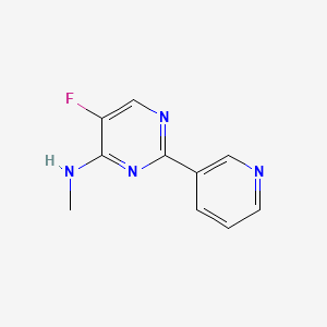 molecular formula C10H9FN4 B4256583 5-fluoro-N-methyl-2-(3-pyridinyl)-4-pyrimidinamine 