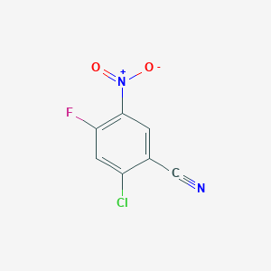 molecular formula C7H2ClFN2O2 B042566 2-氯-4-氟-5-硝基苯甲腈 CAS No. 183325-39-5