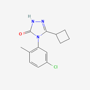 molecular formula C13H14ClN3O B4256612 4-(5-chloro-2-methylphenyl)-5-cyclobutyl-2,4-dihydro-3H-1,2,4-triazol-3-one 