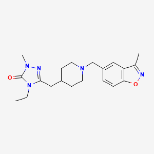 molecular formula C20H27N5O2 B4256640 4-ethyl-2-methyl-5-({1-[(3-methyl-1,2-benzisoxazol-5-yl)methyl]piperidin-4-yl}methyl)-2,4-dihydro-3H-1,2,4-triazol-3-one 