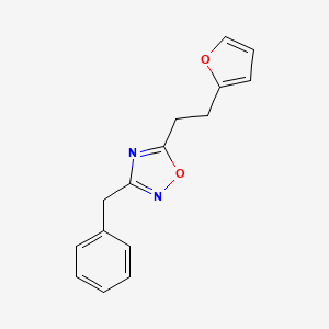 3-benzyl-5-[2-(2-furyl)ethyl]-1,2,4-oxadiazole