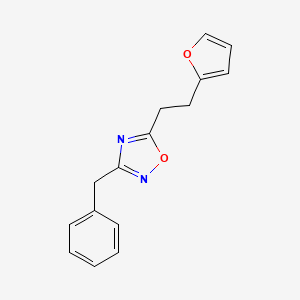 molecular formula C15H14N2O2 B4256651 3-benzyl-5-[2-(2-furyl)ethyl]-1,2,4-oxadiazole 