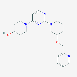 1-{2-[3-(pyridin-2-ylmethoxy)piperidin-1-yl]pyrimidin-4-yl}piperidin-4-ol
