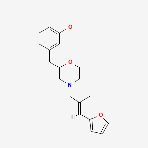 molecular formula C20H25NO3 B4256728 4-[(2E)-3-(2-furyl)-2-methyl-2-propen-1-yl]-2-(3-methoxybenzyl)morpholine 