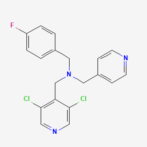 1-(3,5-dichloropyridin-4-yl)-N-(4-fluorobenzyl)-N-(pyridin-4-ylmethyl)methanamine