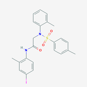 N-(4-iodo-2-methylphenyl)-2-{2-methyl[(4-methylphenyl)sulfonyl]anilino}acetamide
