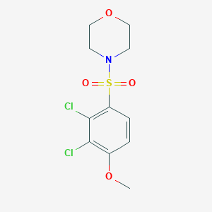molecular formula C11H13Cl2NO4S B425680 4-[(2,3-Dichloro-4-methoxyphenyl)sulfonyl]morpholine 